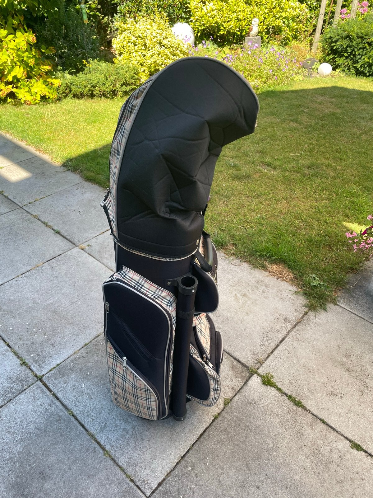 Golf tas met ruitpatroon - Zo goed als nieuw, burbery ruit., Ophalen of Verzenden, Zo goed als nieuw, Tas, Overige merken