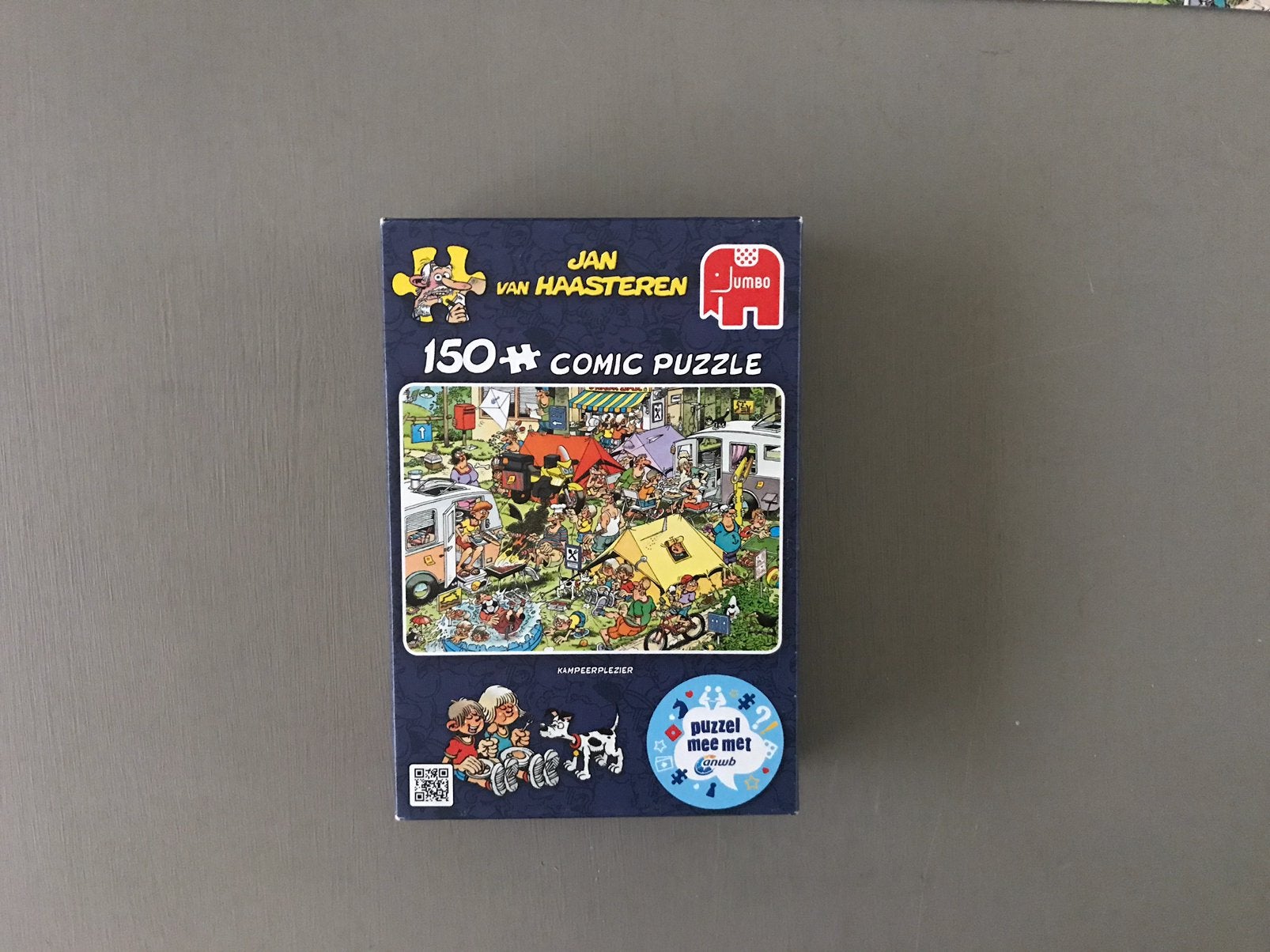 Zeldzame Jan van Haasteren puzzel ANWB Kampeerplezier, Verzenden, Minder dan 500 stukjes, Zo goed als nieuw