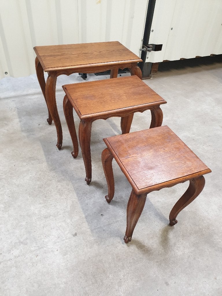 Queen Ann Stijl bijzettafels. Het kan geleverd worden., Ophalen, Minder dan 55 cm, Gebruikt, 60 cm of meer