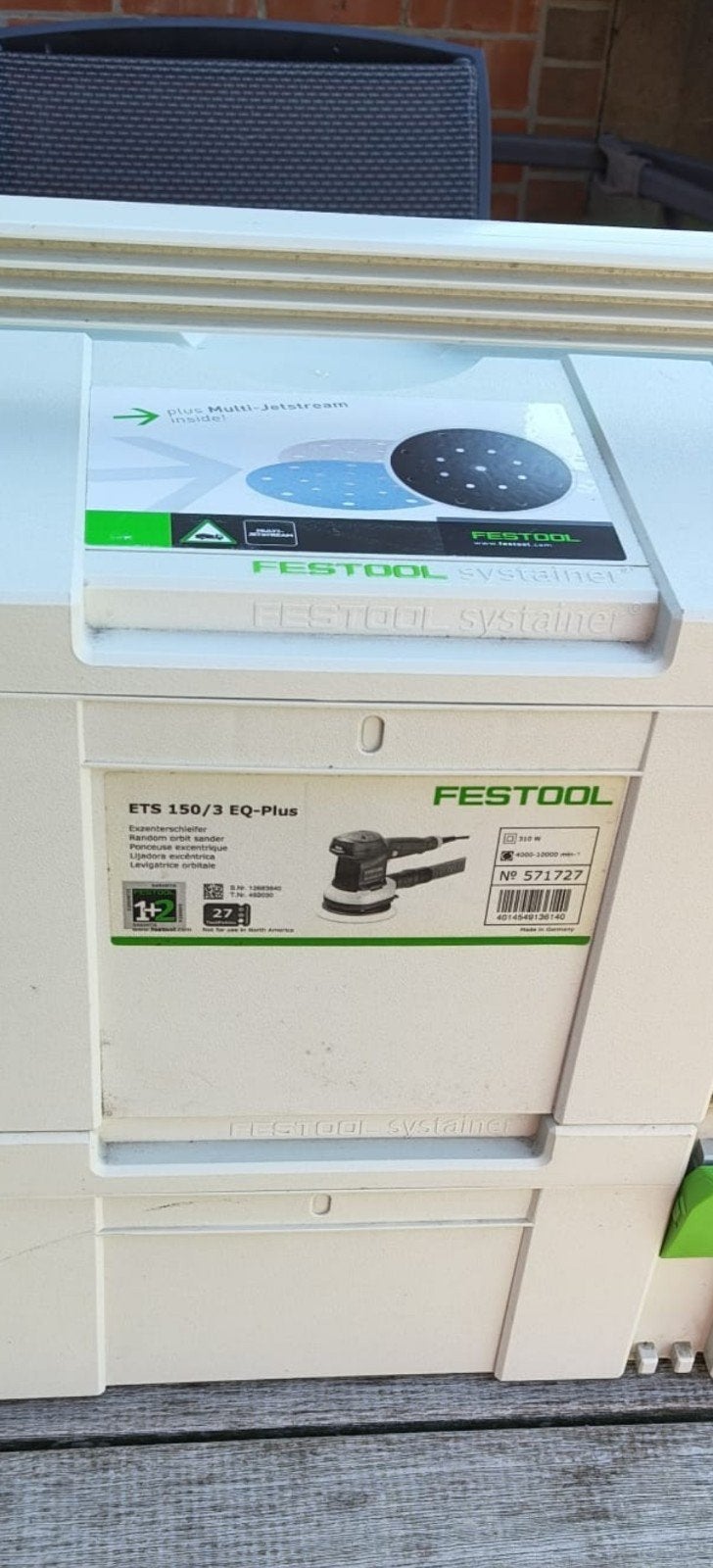 Festool Systainer gereedschapbox, Ophalen