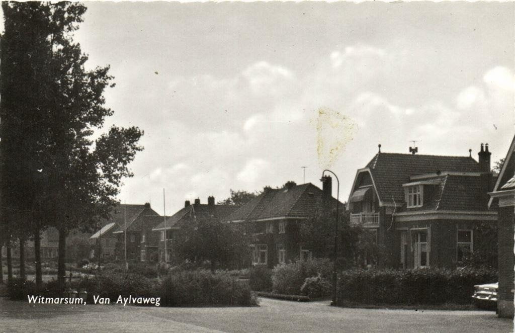Witmarsum, Van Aylvaweg - ongelopen, Ophalen of Verzenden, 1960 tot 1980, Ongelopen, Friesland