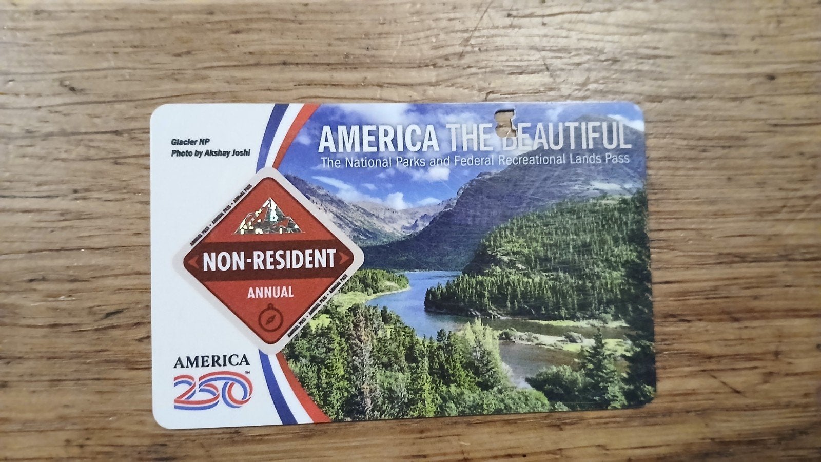parkenpas America the beautiful, Drie personen of meer, Ticket of Toegangskaart