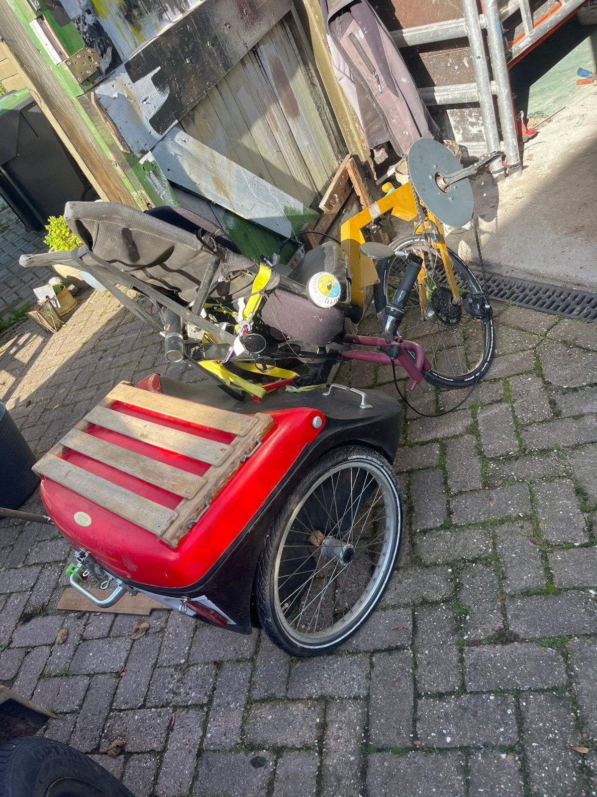 FlevoBike Trike - Perfect voor avontuur!, Fietsen en Brommers, Gebruikt, Goederen, Velgrem, Ophalen