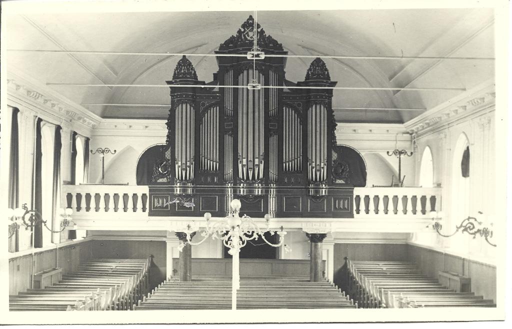 Capelle aan den IJssel Ned Herv Kerk interieur orgel, Verzamelen, Ansichtkaarten | Nederland, Ophalen of Verzenden, 1940 tot 1960