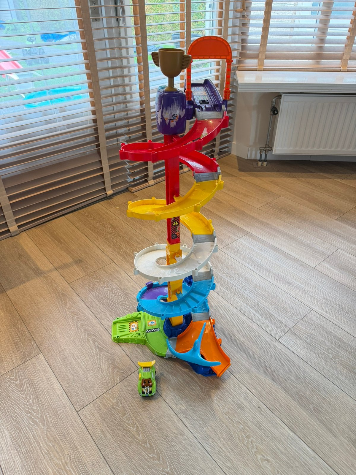 Vtech Toet Toet Auto’s Tornado Stuntpark, Racebaan, Zelf te bouwen, Zo goed als nieuw, Handmatig