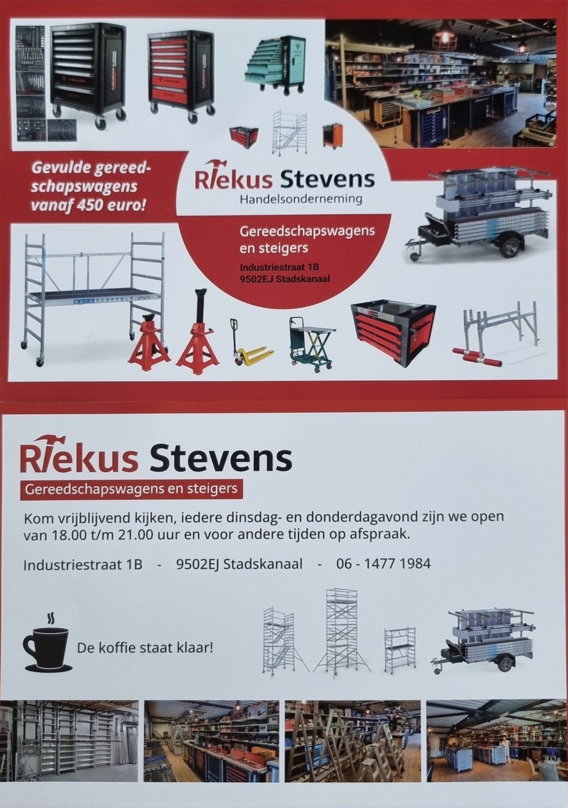Widmann gereedschapwagen 7 laden waarvan 6 laden vol, Ophalen, Gevuld, Nieuw
