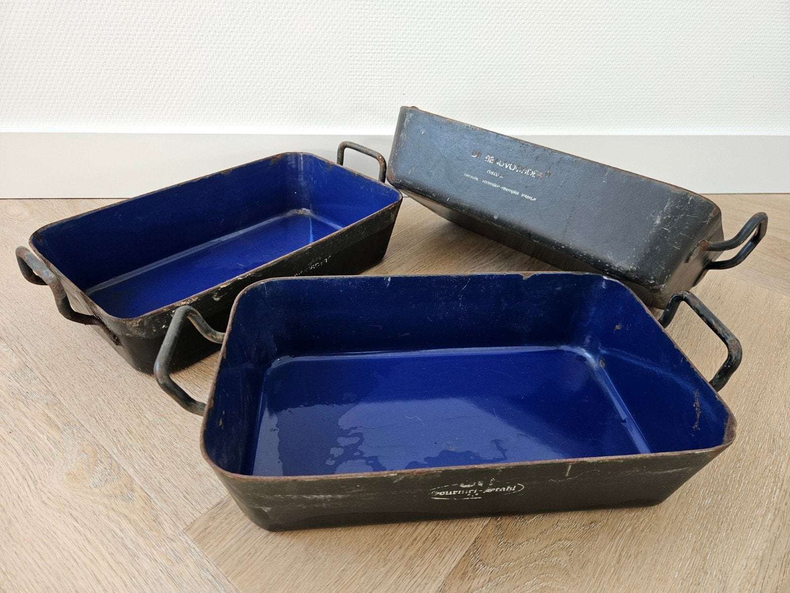Professionele geëmailleerde braadslee - Set van 3, Ophalen of Verzenden