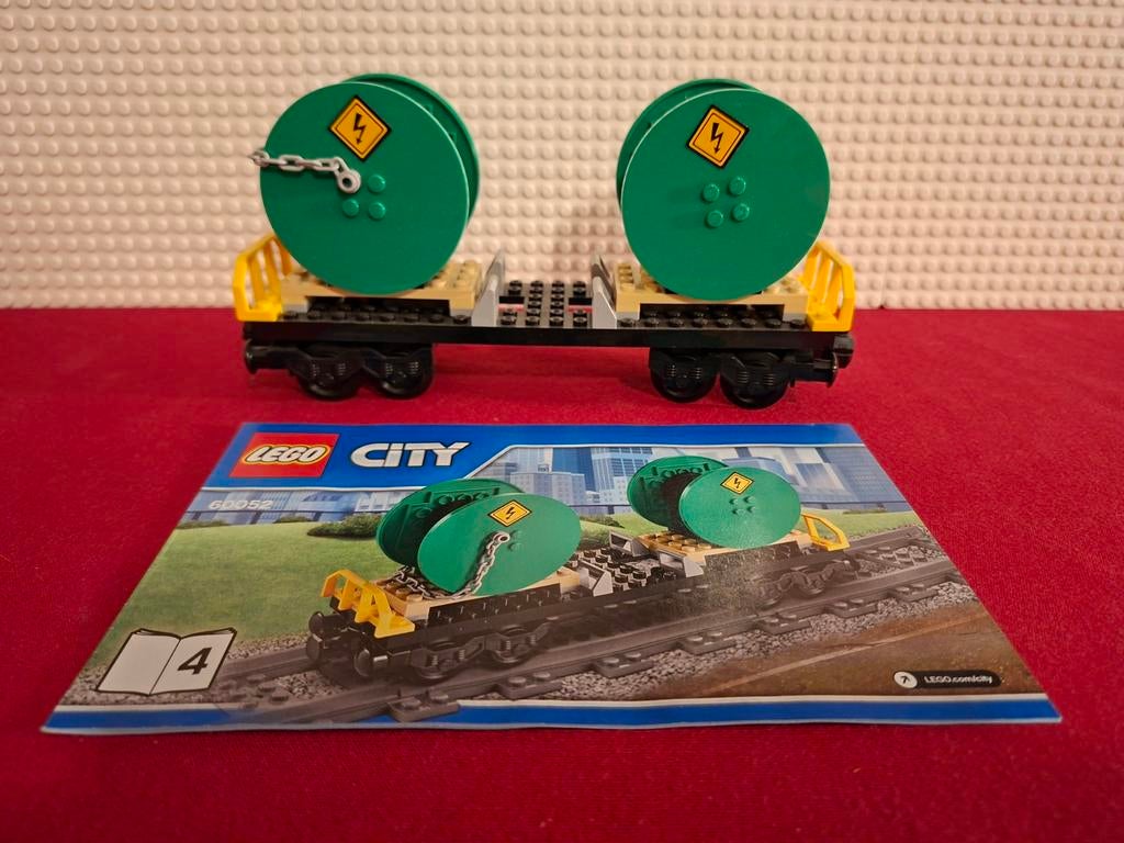 LEGO TREIN 60052 KABELWAGON, Ophalen of Verzenden, Zo goed als nieuw, Lego