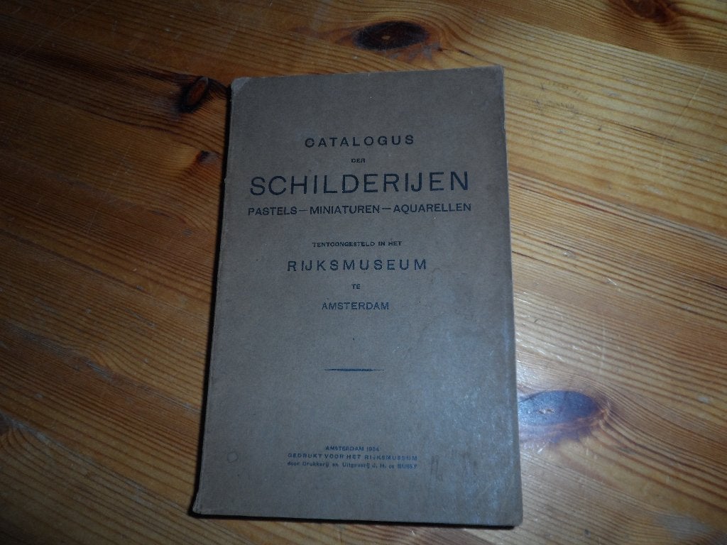 Catalogus der Schilderijen - Rijksmuseum, Ophalen of Verzenden, Gelezen, Catalogus