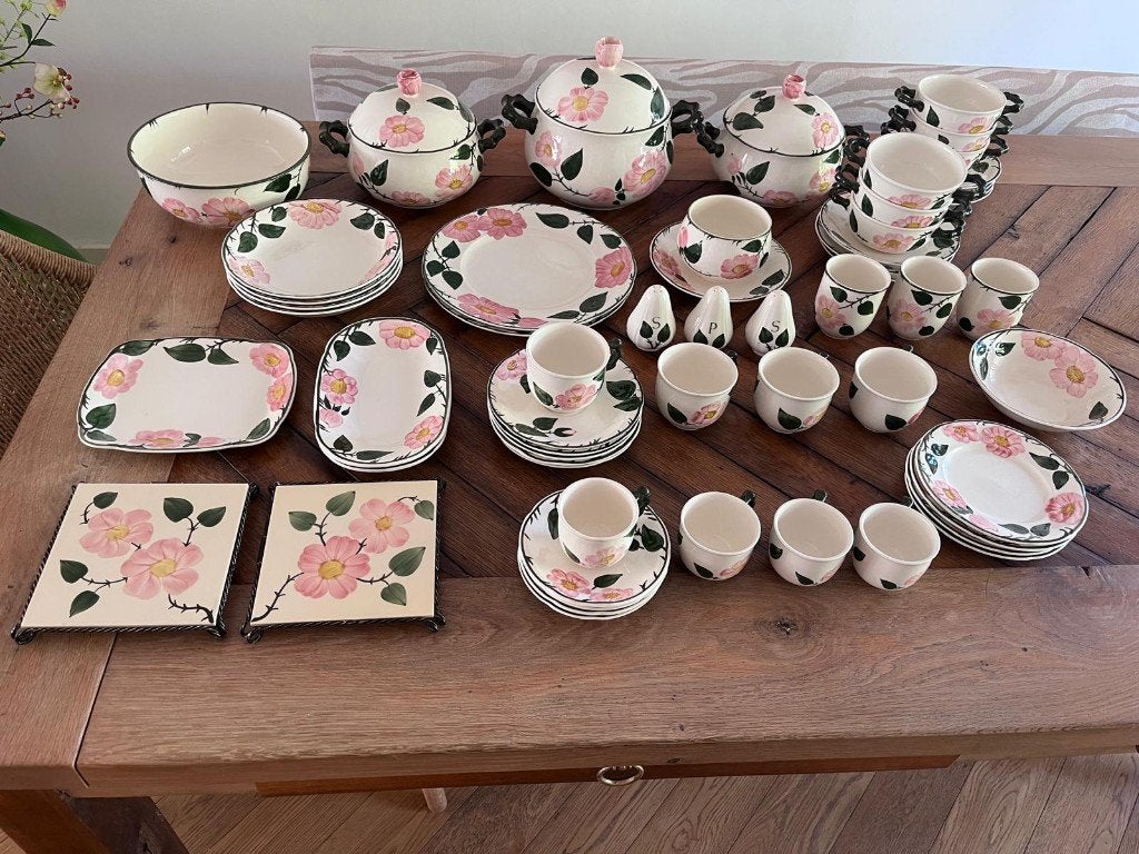 Wild Rose servies Villeroy en Boch, Ophalen, Gebruikt, Porselein, Landelijk/Boerenbont