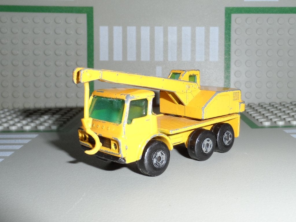 Matchbox Series No. 63 - Dodge Crane Truck - Vintage 1:64, Ophalen of Verzenden, Gebruikt, Overige typen