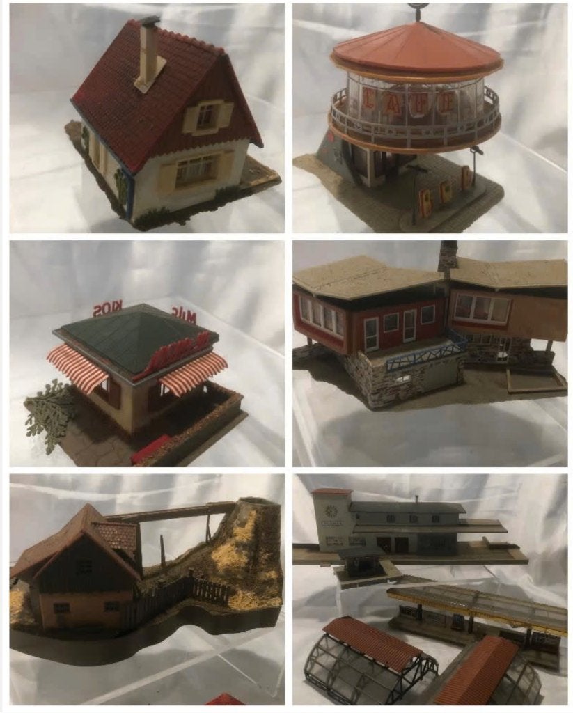 Assortiment FALLER modeltrein huisjes, Hobby en Vrije tijd, Overige merken, Gebruikt, Gelijkstroom of Wisselstroom, Overige typen