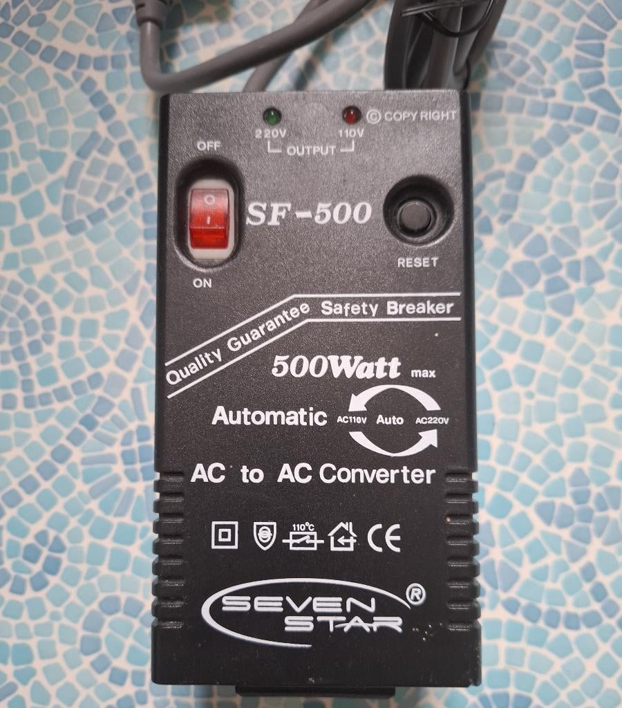 Omvormer / Convertor 110V / 230V of andersom  500W, Ophalen of Verzenden, Zo goed als nieuw, Overige typen