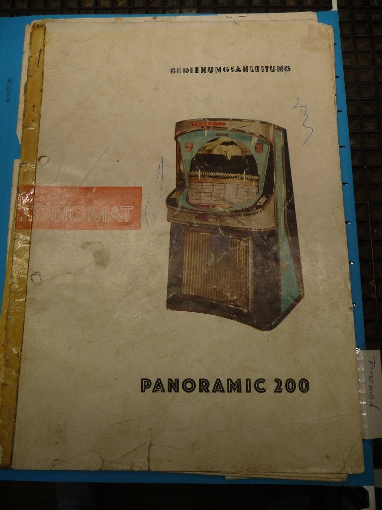 Tonomat panoramic 200 gebruiksaanwijzing, Verzamelen, Ophalen of Verzenden, Gebruikt, 1950 tot 1960, Overige merken