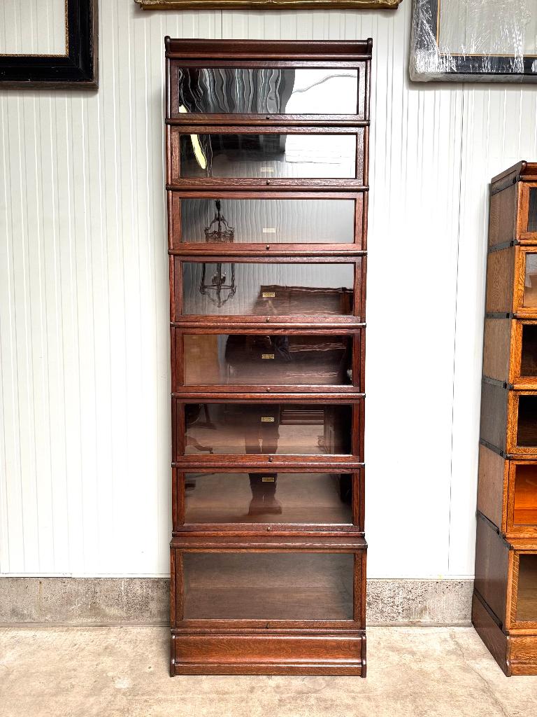 Originele HOGE Globe Wernicke antieke BOEKENKAST VITRINEKAST, Antiek industrieel, Zo goed als nieuw, Glas, 25 tot 50 cm
