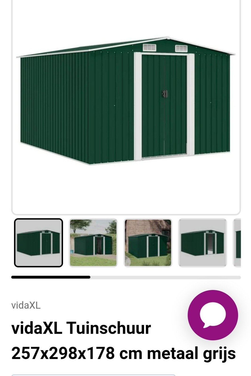 metalen schuurtje  ideaal voor tuingereedschap oid, Tuin en Terras, Bergingen en Tuinkasten, Ophalen, Metaal, Overige typen