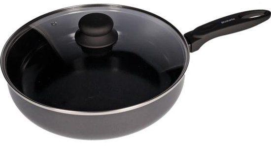 Brabantia Hapjespan (koekenpan) met Deksel – 28 cm, Ophalen, Zo goed als nieuw, Overige materialen