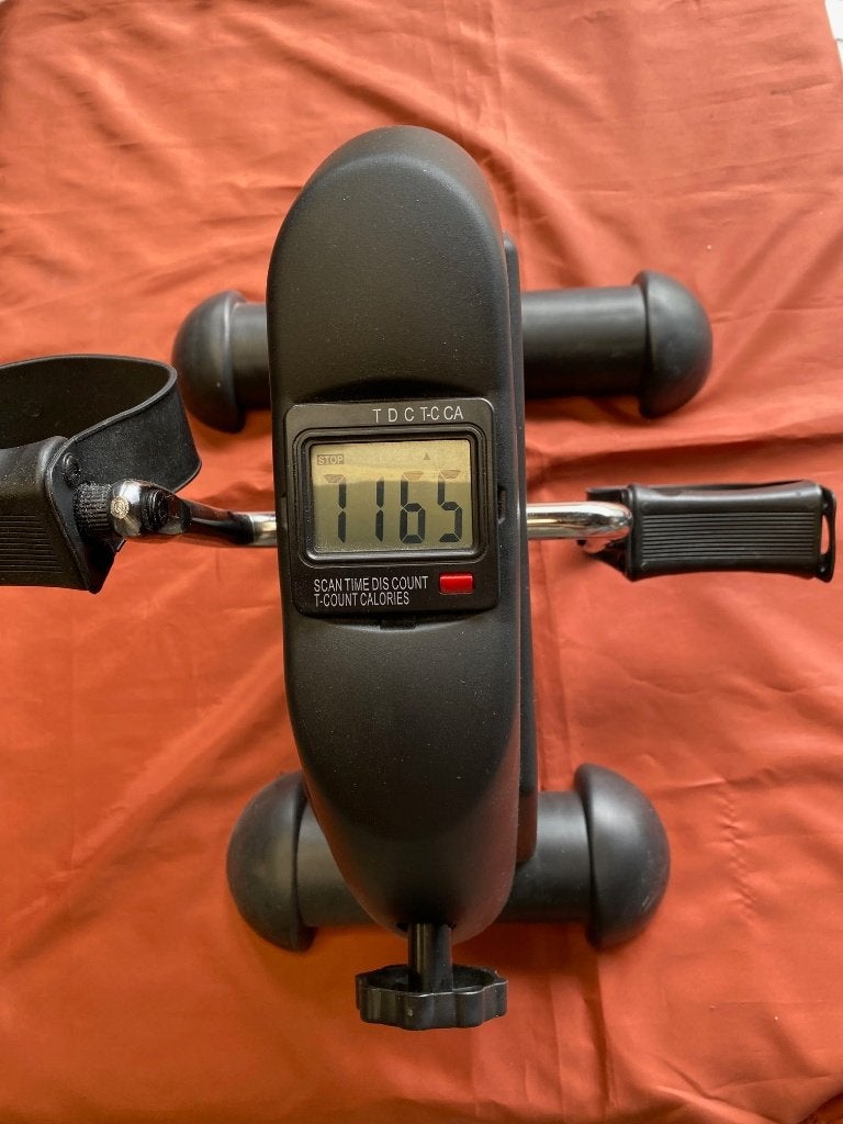 Mini Hometrainer/ Indoor/ Fiets/ Stepper z.gan 193 voor 75,-, Ophalen, Kunststof, Rug, Zo goed als nieuw