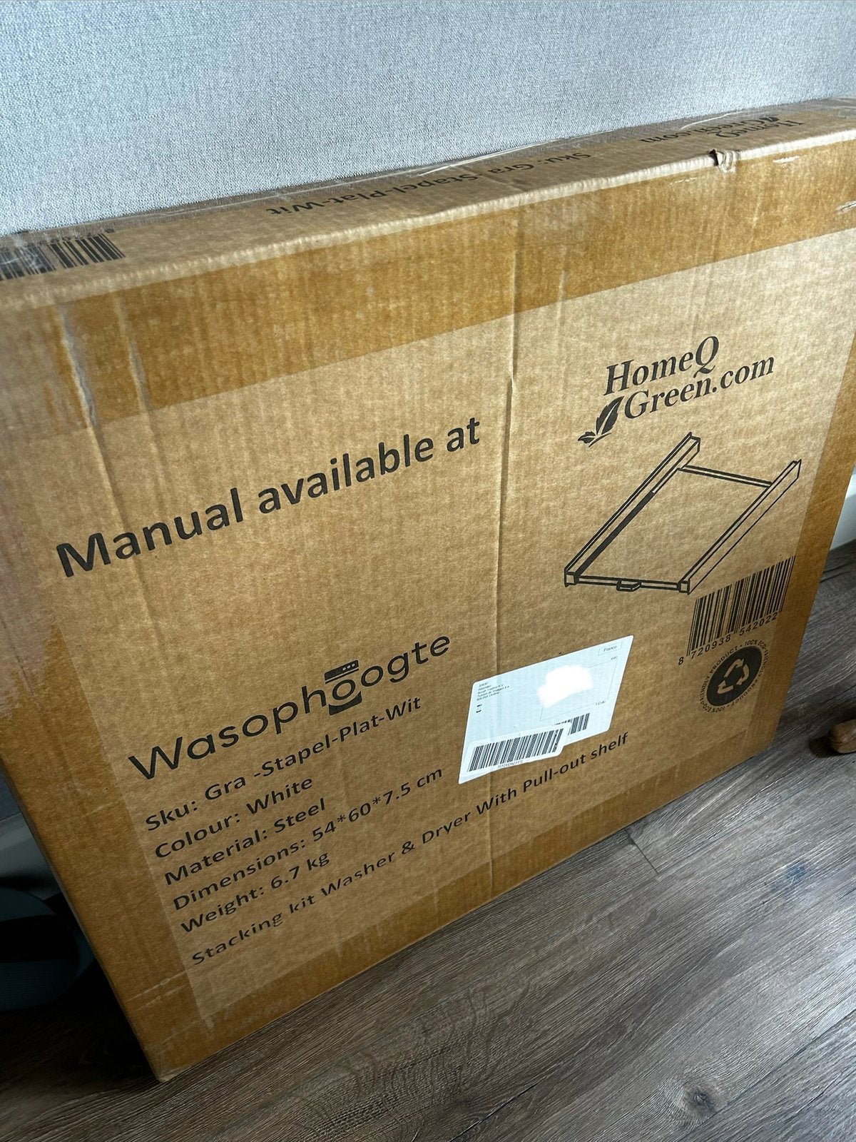 Universele stapelkit wasmachine/wasdroger, Witgoed en Apparatuur, Ophalen, Nieuw