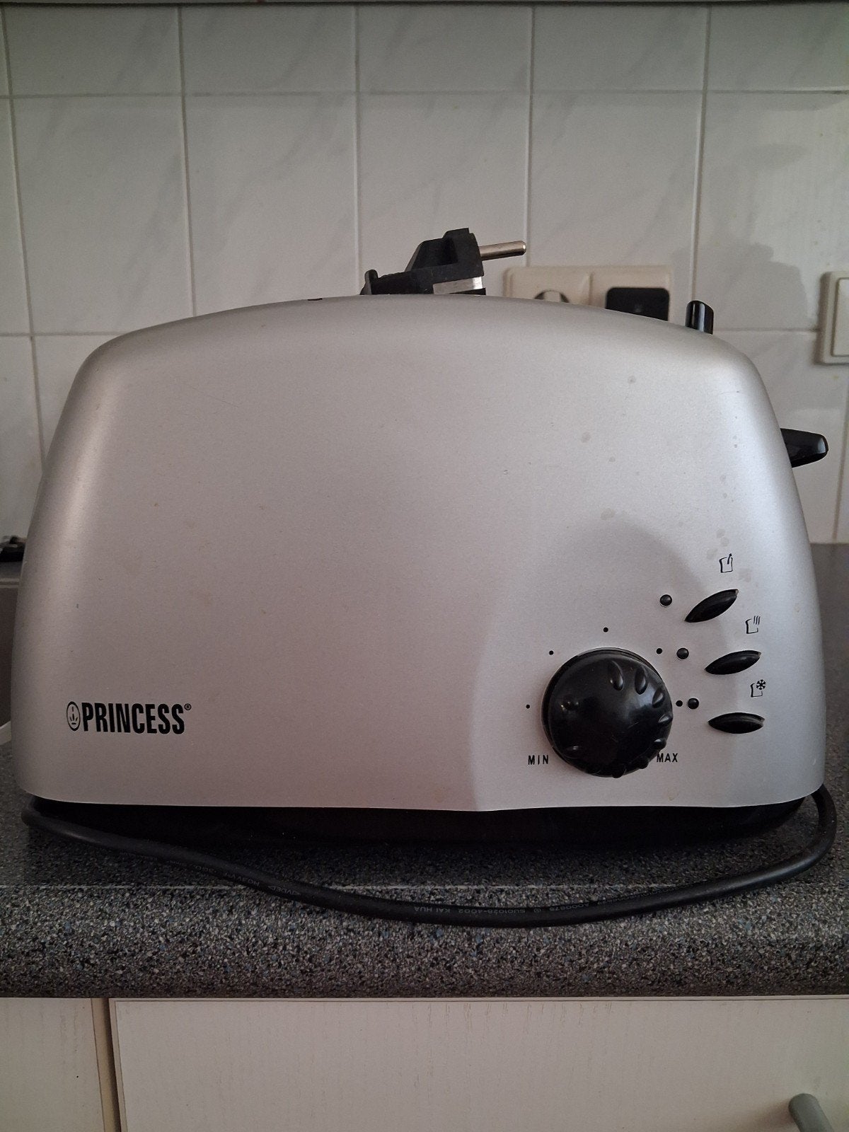 FRAAIE PRINCESS BROODROOSTER ZILVERKLEURIG z.g.a.n., Ophalen of Verzenden, Zo goed als nieuw, Uitneembare kruimellade