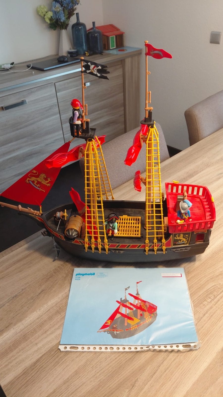 Playmobil Piratenschip met figuren en handleiding, Ophalen, Zo goed als nieuw, Jongen of Meisje