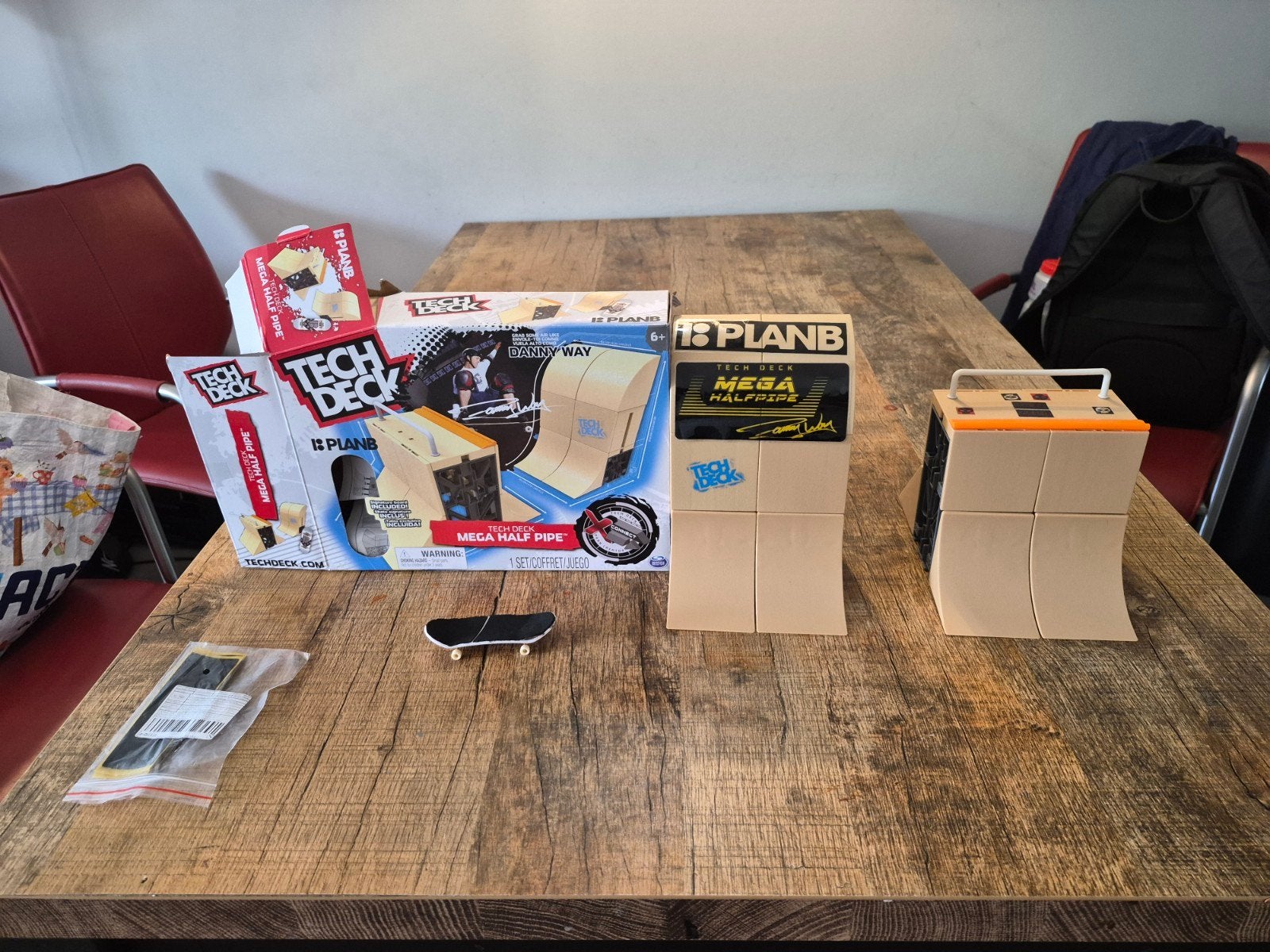 Tech Deck Mega Halfpipe met skateboard en extra grip, Ophalen, Jongen of Meisje