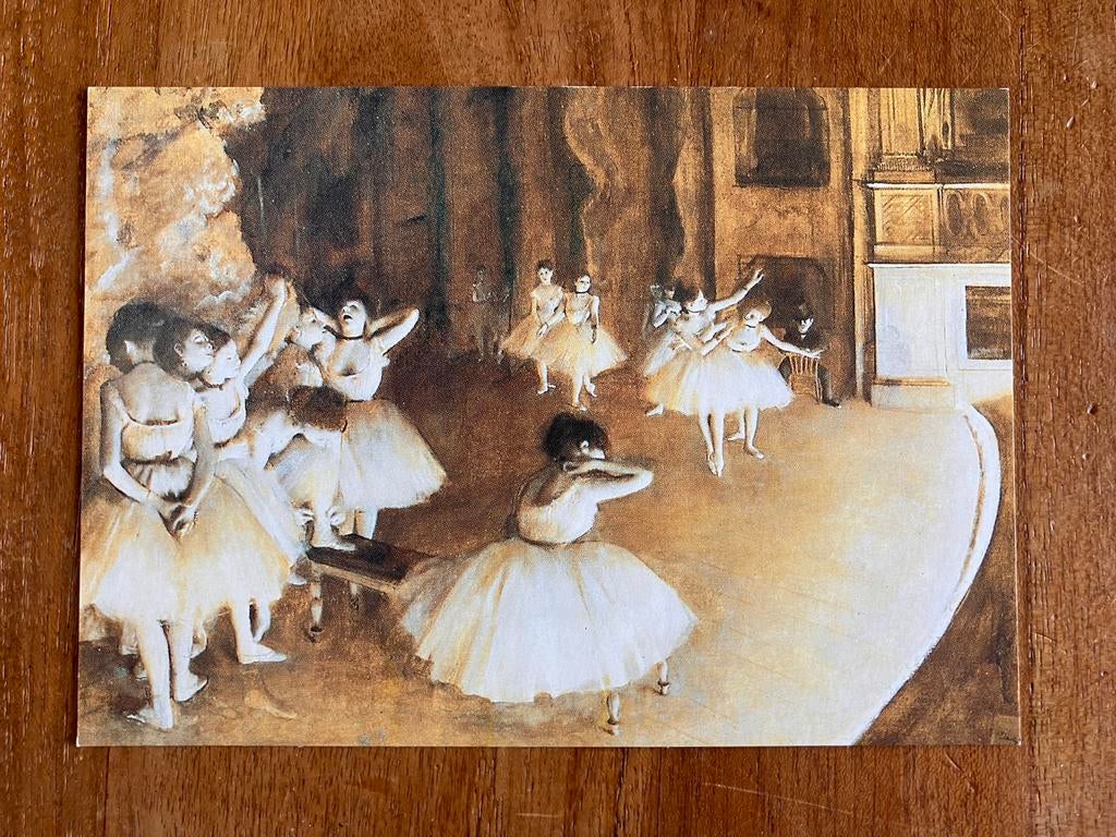Edgar Degas - Ballet repetitie op het toneel, Ophalen of Verzenden, 1980 tot heden, Ongelopen, Overige thema's
