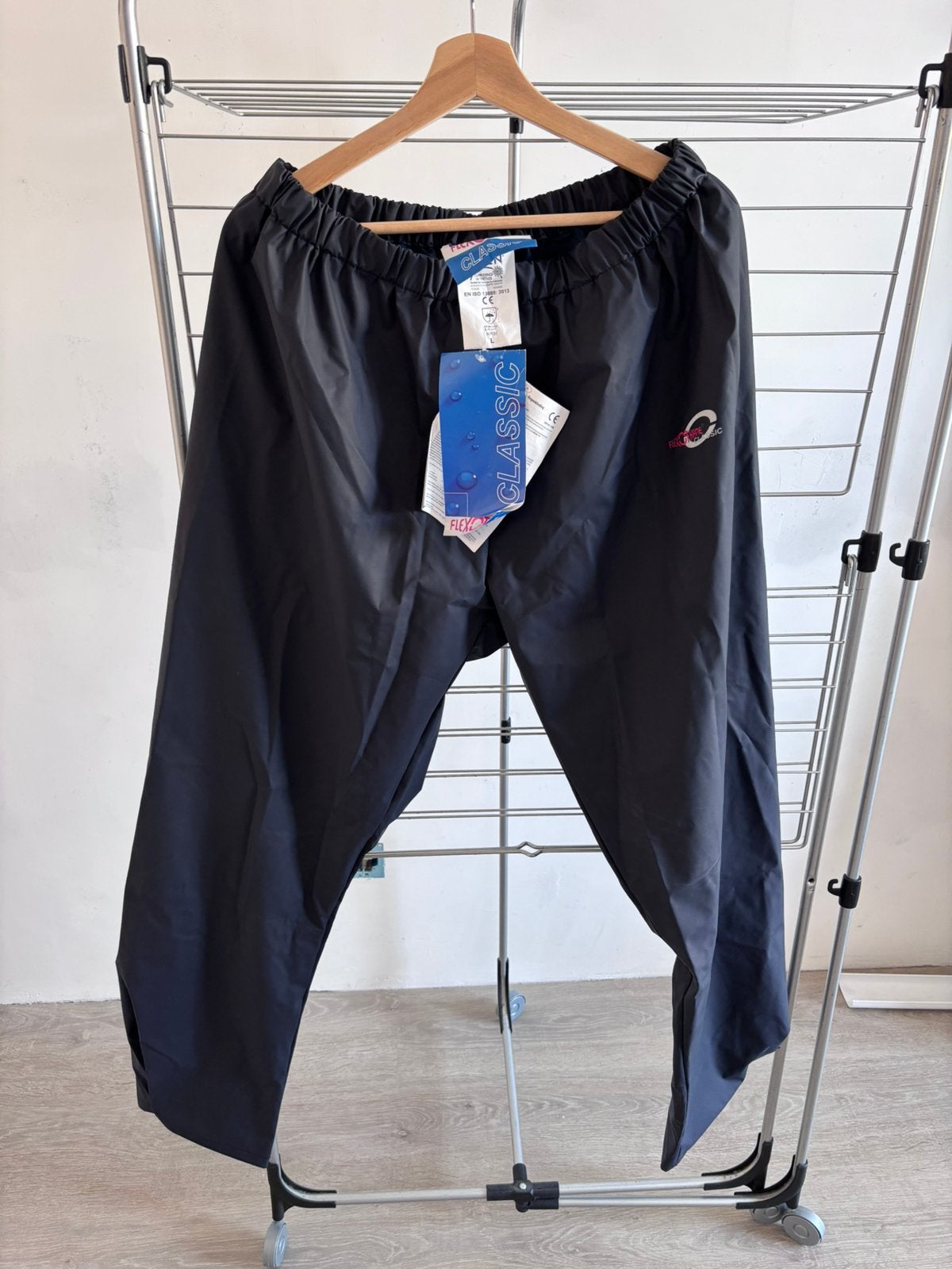 Regenbroek sioen flexothane donkerblauw maat L, Verzenden, Nieuw, Regenbroek, Dames