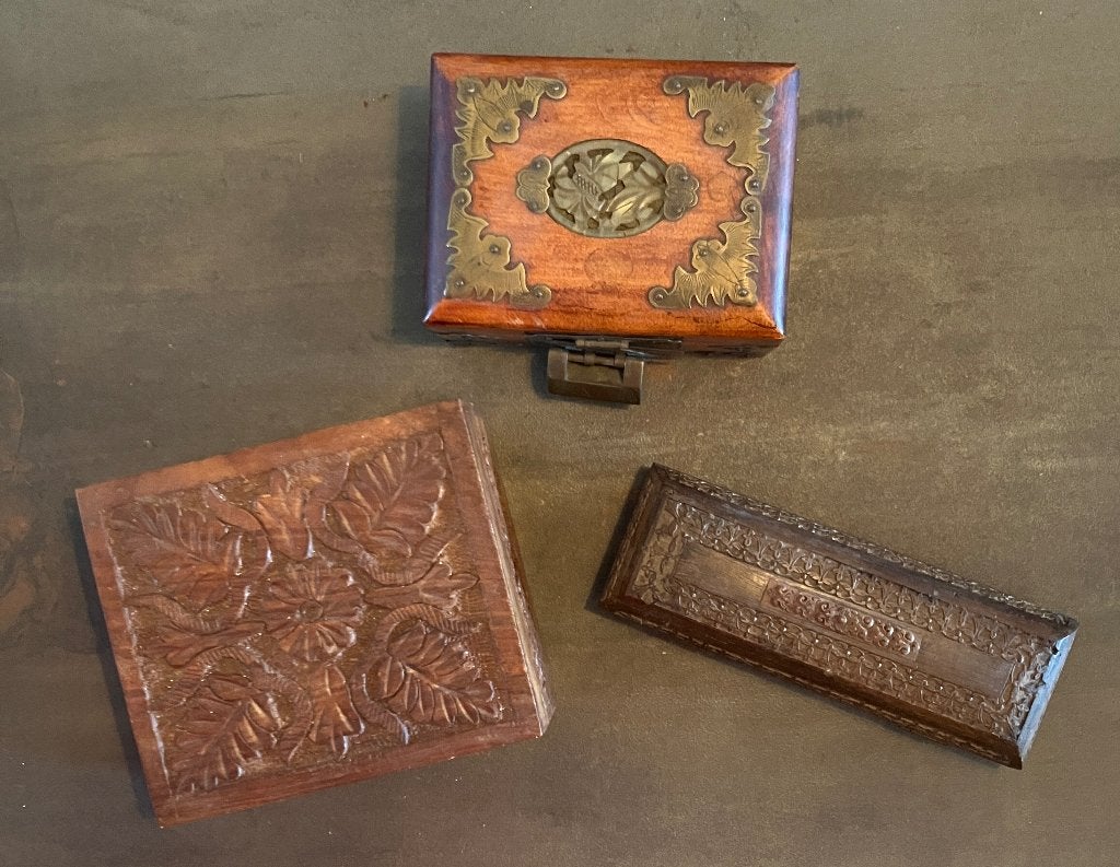 Mooie vintage houten kistjes, Antiek en Kunst, Ophalen of Verzenden