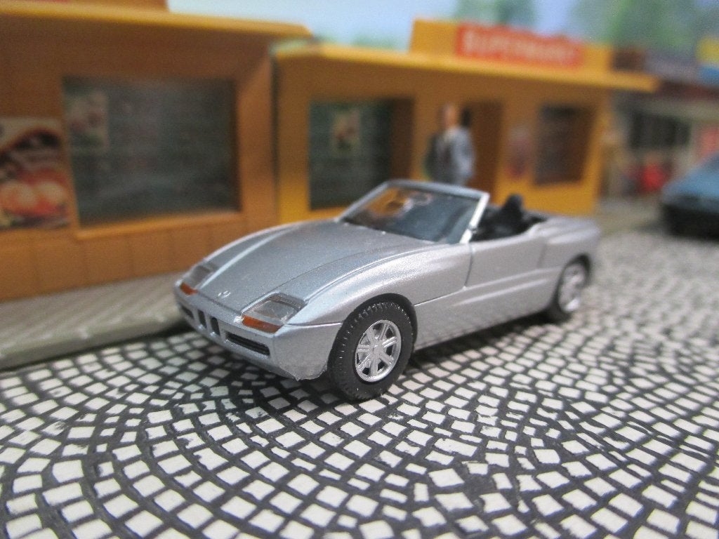BMW E30 Z1 - Herpa metallic-grijs, Ophalen of Verzenden, Gebruikt, Auto, Herpa