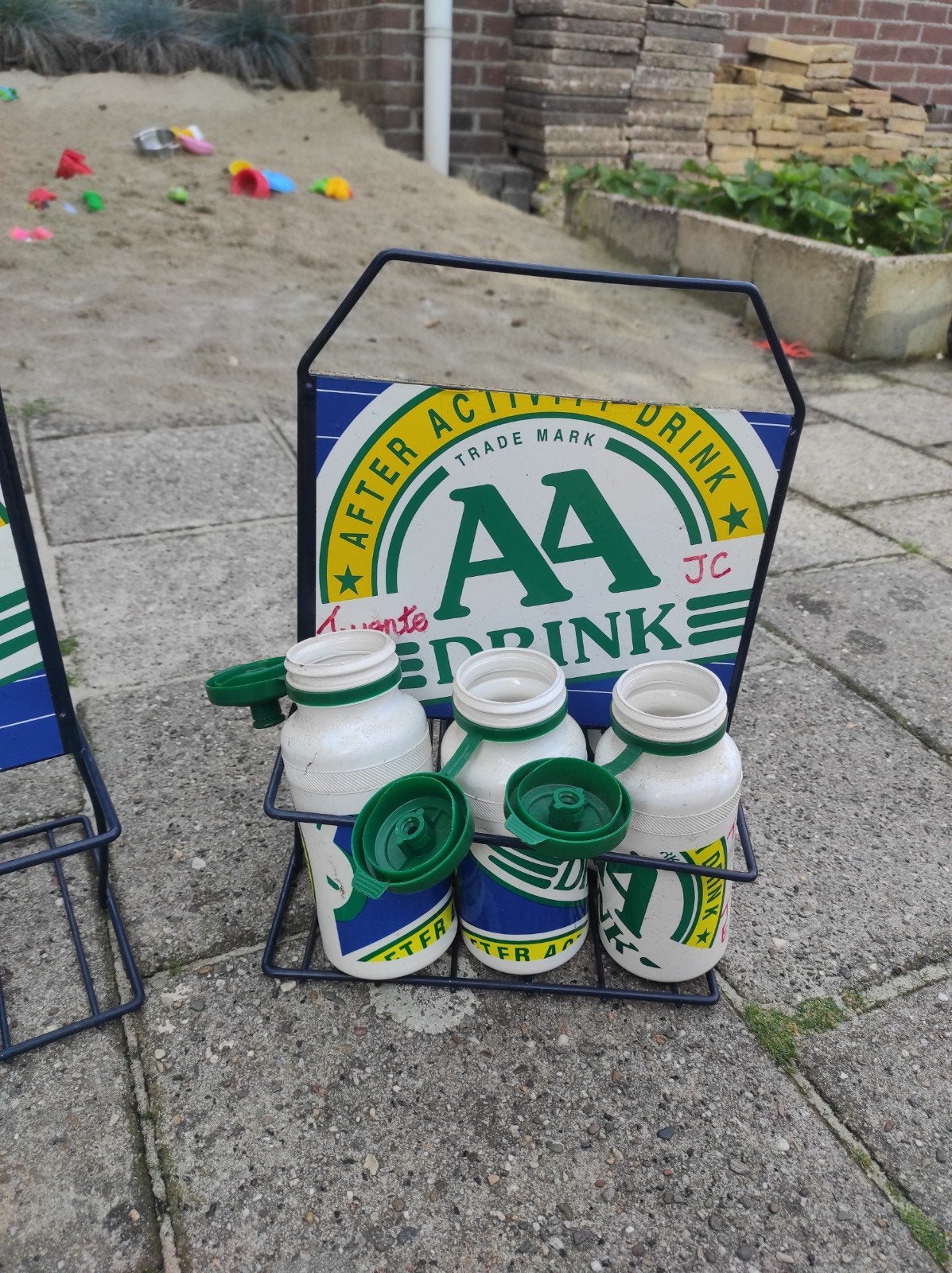 AA Drink bidons met rekjes - 3 stuks, Ophalen, Gebruikt