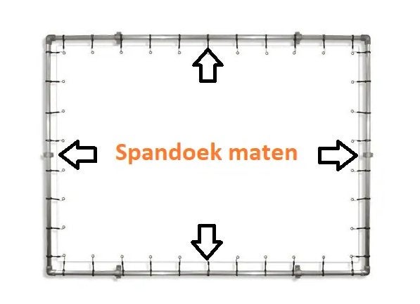 Spandoekframes in diverse maten - SUPER GOEDKOOP, Verzamelen, Ophalen, Nieuw, Reclamebord