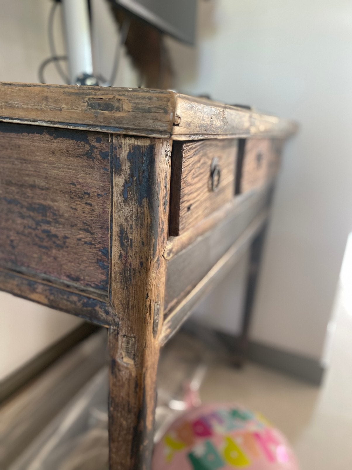 Oude houten haltafel / sidetable, landelijke stijl, Ophalen