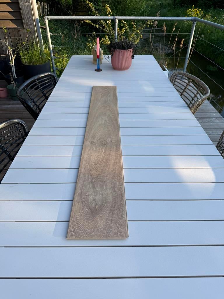 Laminaat naturel eiken, ca. 30m2, zo goed als nieuw, Ophalen of Verzenden, Zo goed als nieuw, 10 m² of meer, 10 tot 30 cm