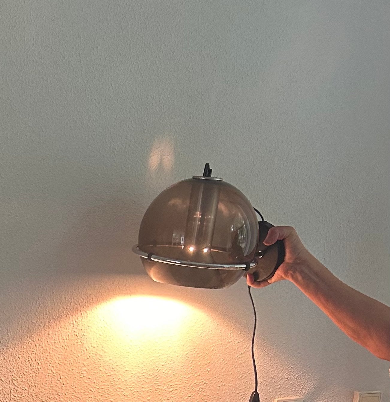 Originele RAAK Amsterdam “Globe” wandklamp jaren 60., Ophalen, Gebruikt, Vintage, Overige fittingen