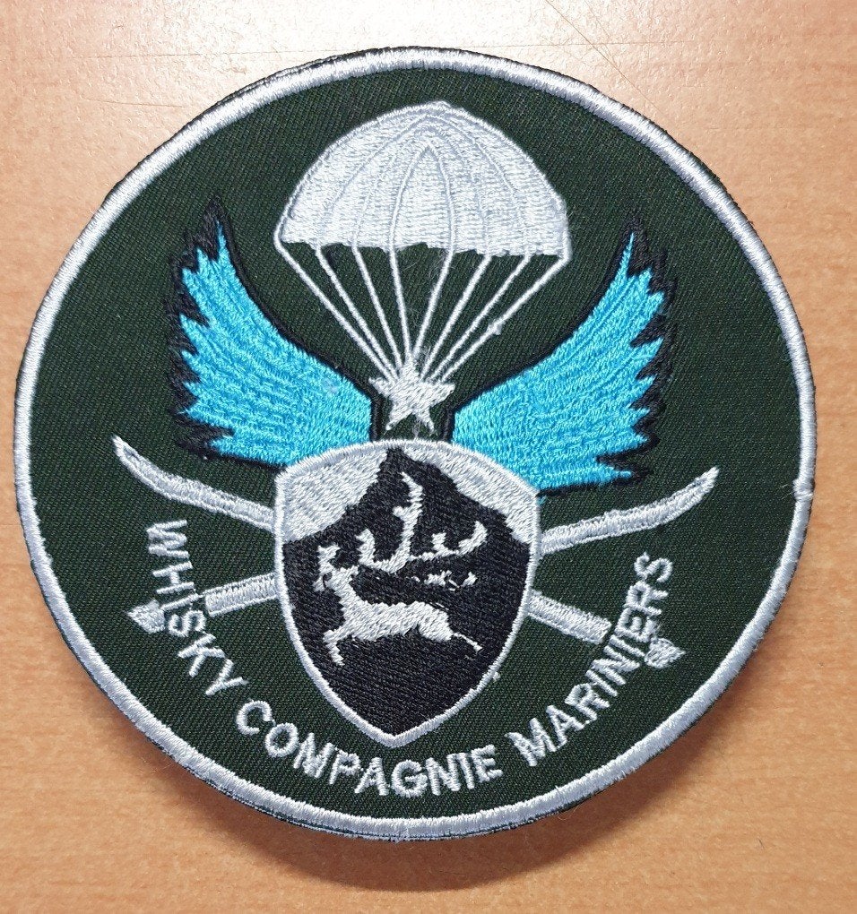 Korps Mariniers Badge W-Coy, Ophalen of Verzenden, Marine, Nederland, Embleem of Badge