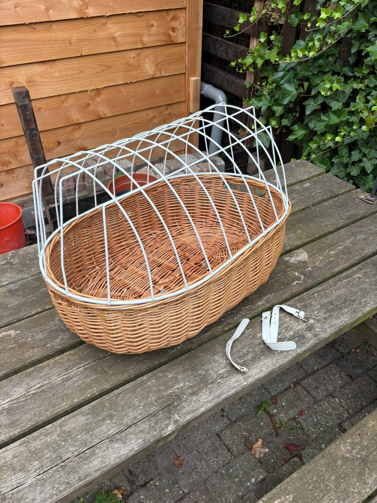 Hondenmand fiets, fietsmand hond kat konijn, Ophalen, Gebruikt