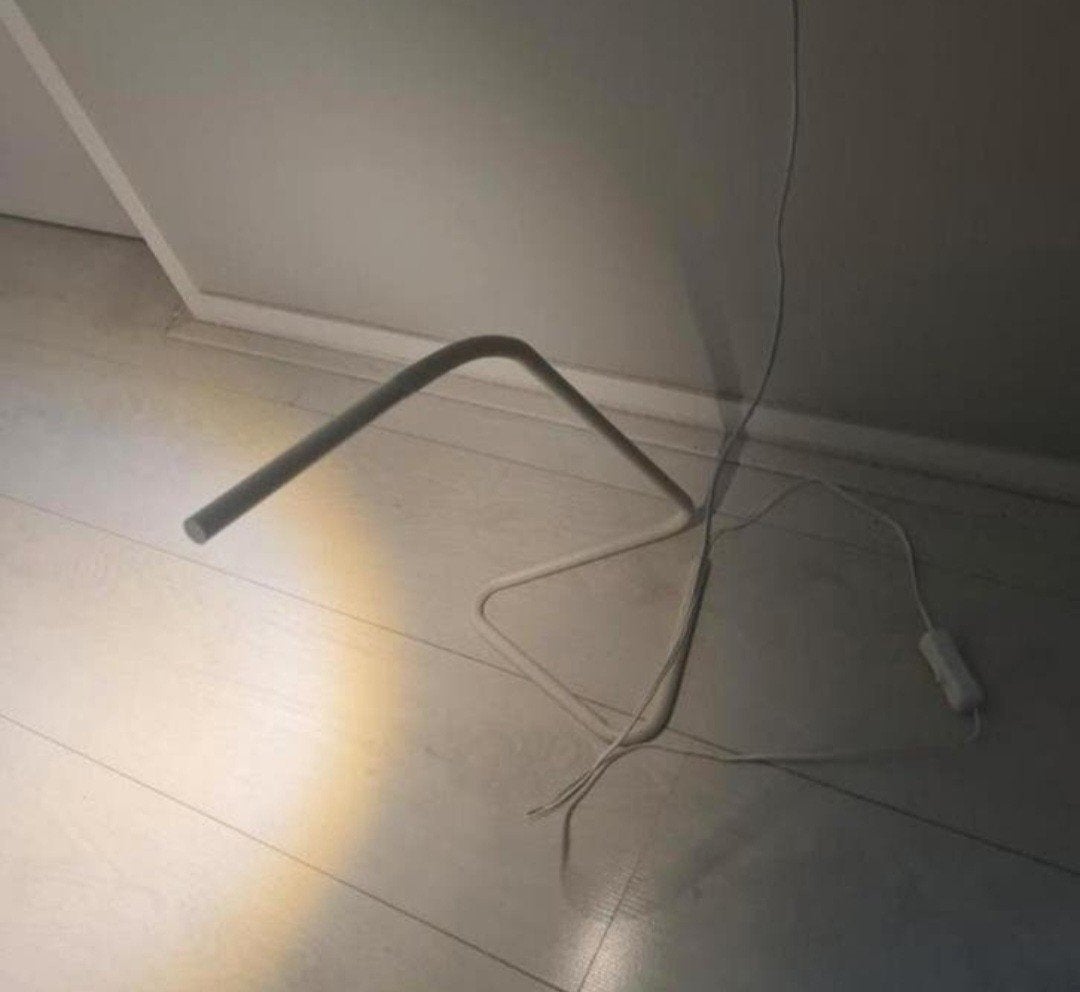 Leeslamp wit, Ophalen of Verzenden, Zo goed als nieuw, Leeslamp, Minder dan 50 cm