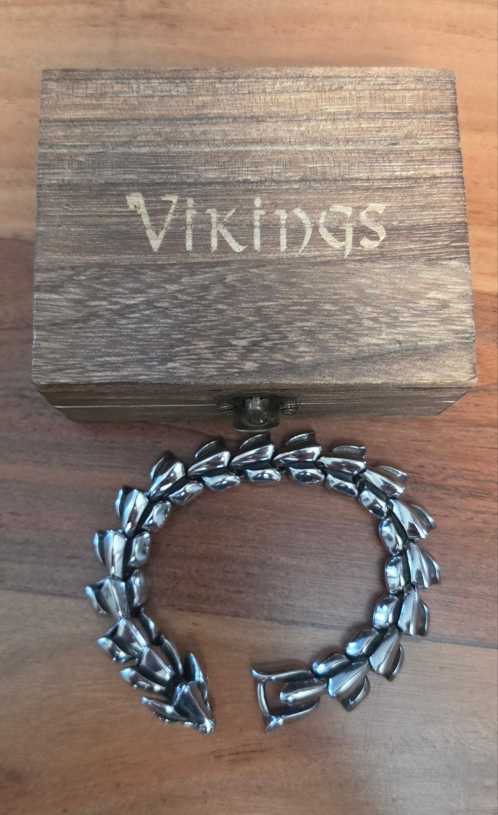 Viking Draak Armband - Roestvrij Staal, Ophalen, Nieuw, Zilver, Staal
