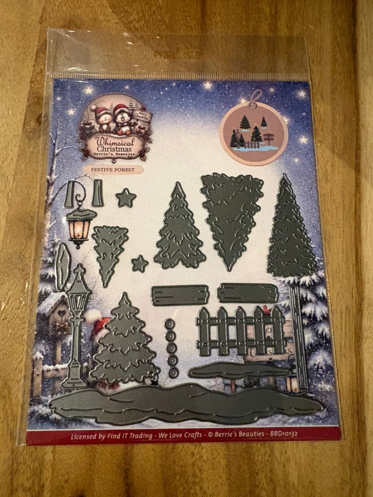 Find it whimsical christmas snijmal festive forest, Ophalen of Verzenden, Zo goed als nieuw, Kerst, Pons of Mal