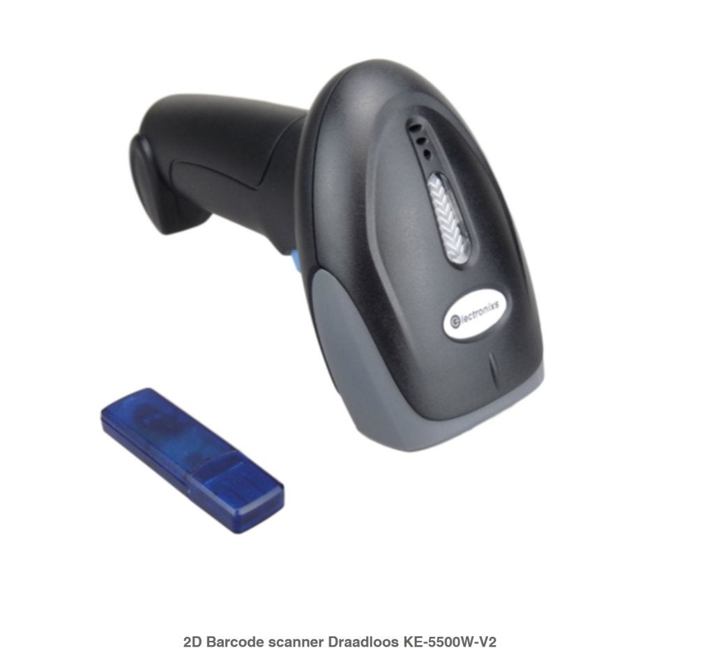 2D Barcode scanner Draadloos KE-5500W, Computers en Software, Scanners, Ophalen of Verzenden, Zo goed als nieuw, Barcodescanner