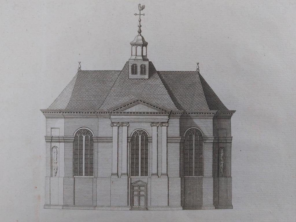 15 / Gefundeerde Kerk in de Waard Leiden - Leyden, Ophalen of Verzenden