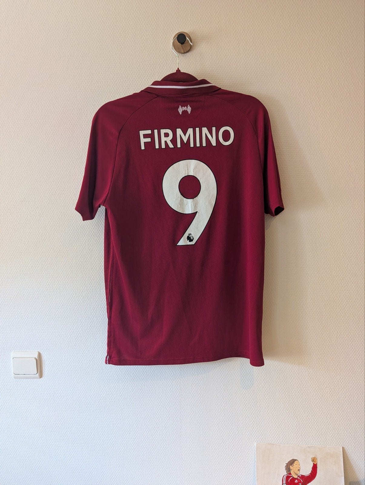 Original Liverpool Home 18/19 Firmino #9 Size L, Maat L, Ophalen of Verzenden, Gebruikt, Shirt