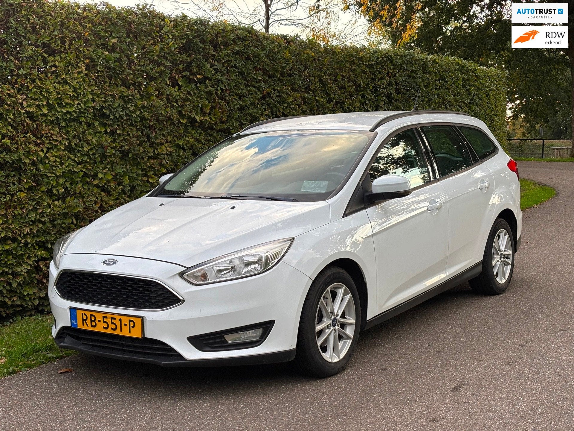 Ford Focus Wagon 1.0 Lease Edition, 101 pk, Gebruikt, Euro 6, Wit
