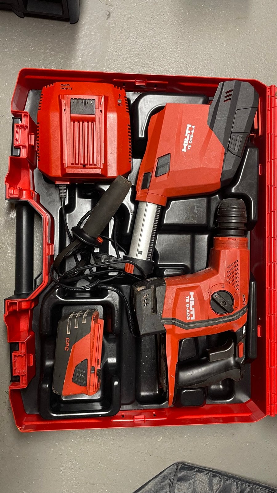 Hilti TE 6-A22 DRS Boorhamer met accu en lader, Ophalen, Boor- en/of Breekhamer, Klopboormechanisme, Gebruikt