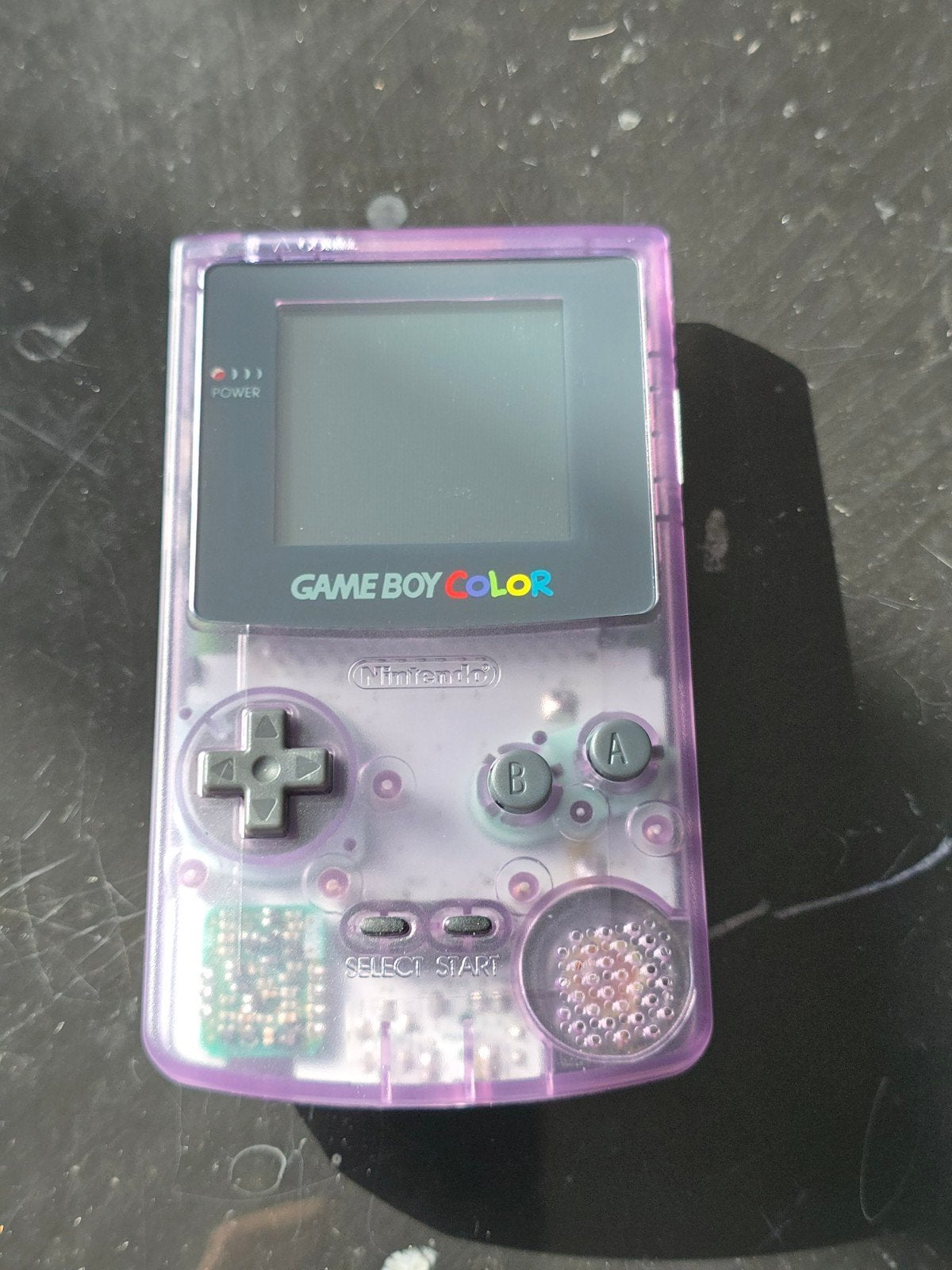 Game Boy Color - Transparant Paars, Gebruikt, 1 speler, Ophalen of Verzenden, Vanaf 3 jaar