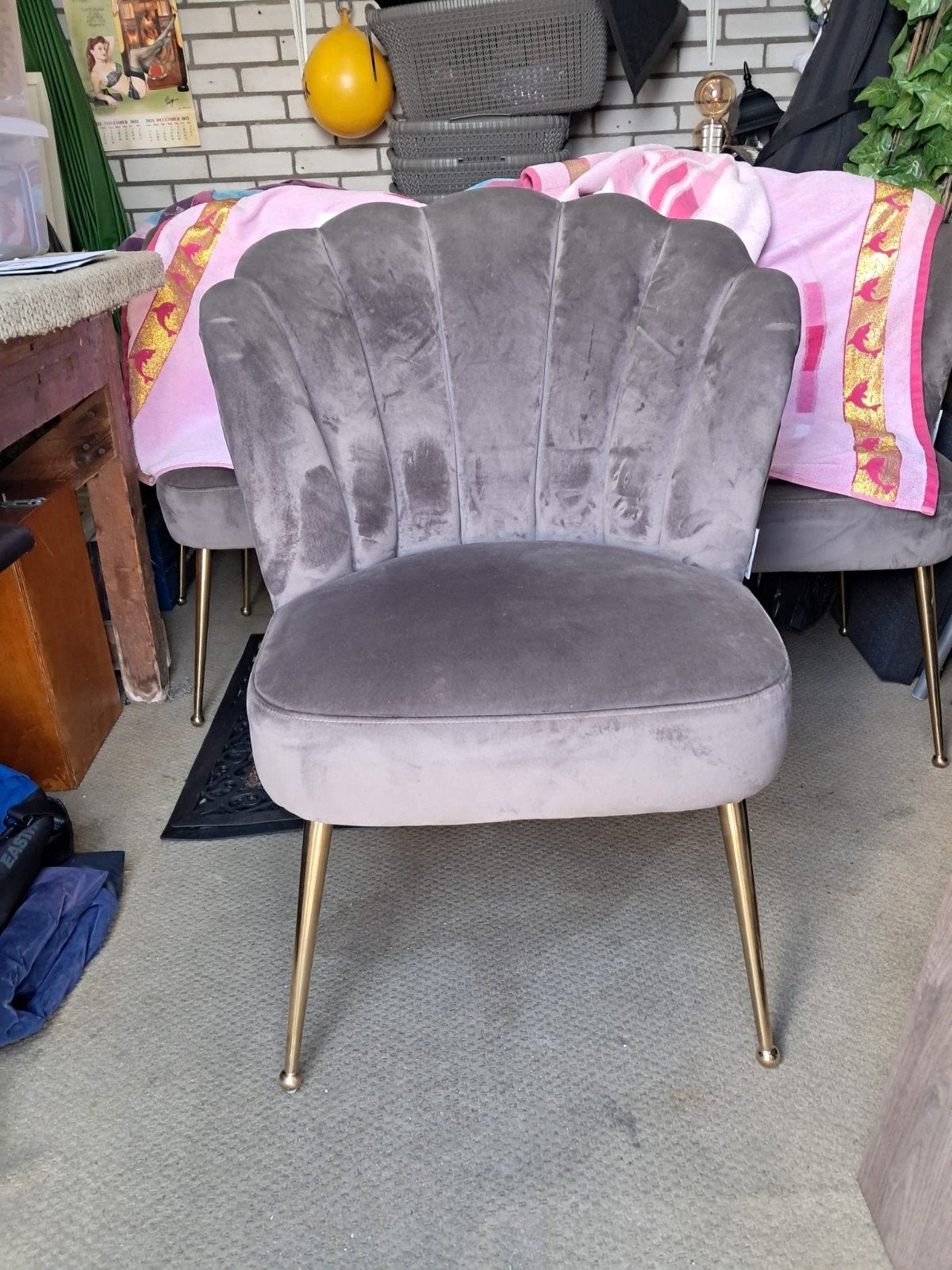 Richmond Eetkamerstoelen Velvet - 4 Stuks, Huis en Inrichting, Stoelen, Ophalen, Overige materialen, Bruin, Velvet