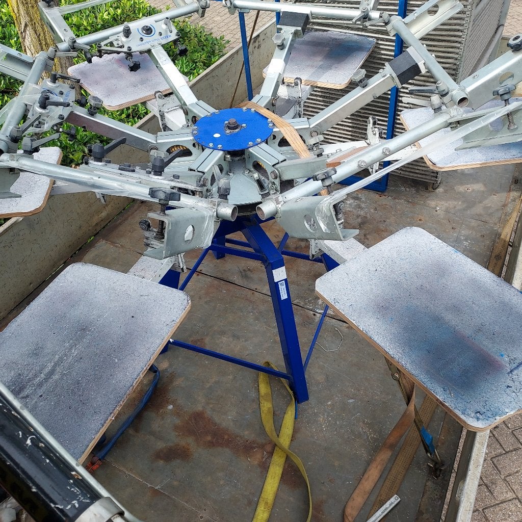 Zeefdrukcarrousel 6x6, Hobby en Vrije tijd, Ophalen, Gebruikt, Overige typen