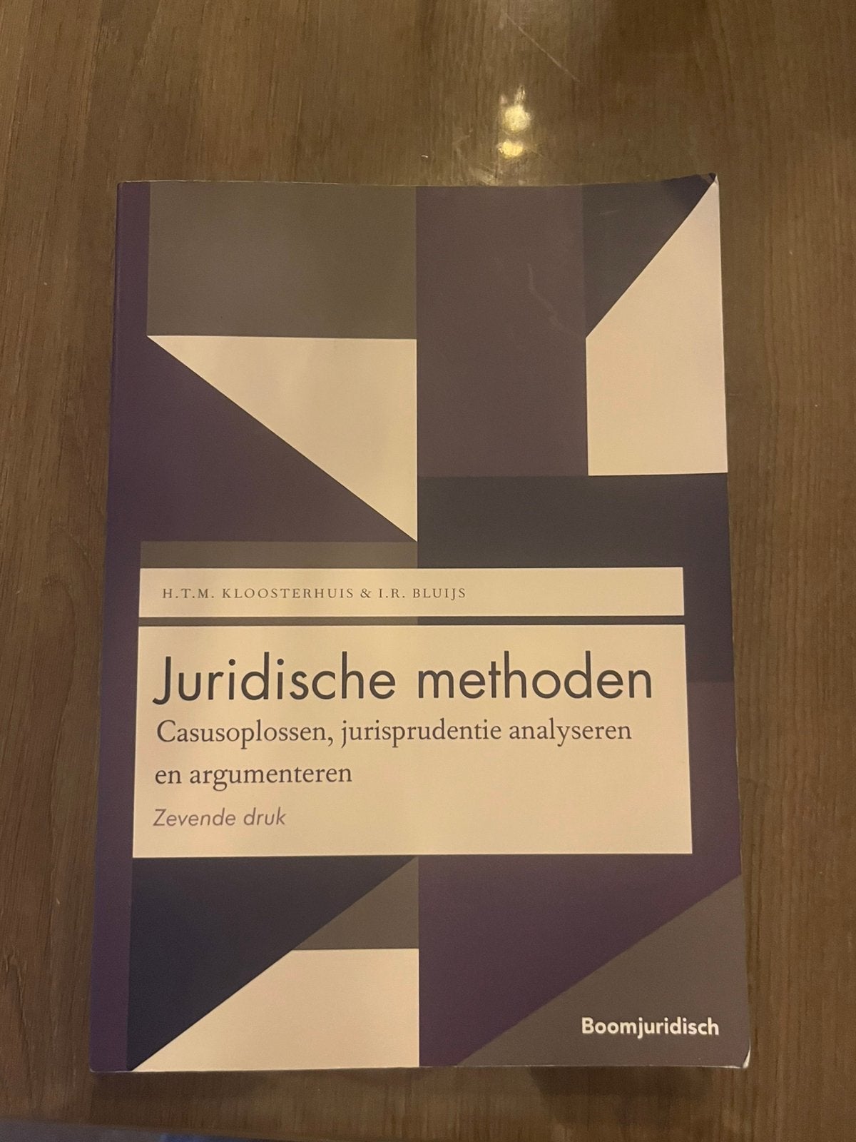 H.T.M. Kloosterhuis - Juridische methoden, H.T.M. Kloosterhuis; I.R. Bluijs, Verzenden, HBO, Zo goed als nieuw