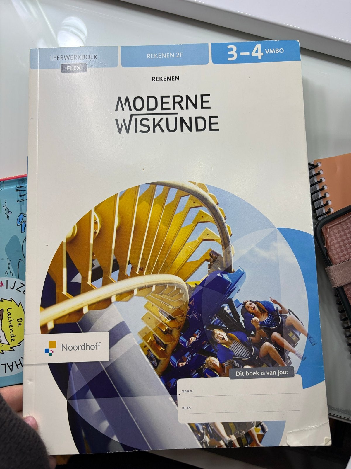 LEEG BOEK! Moderne Wiskunde 2F 3-4 VMBO Leerwerkboek Rekenen, Ophalen of Verzenden, Zo goed als nieuw, VMBO, Wiskunde A